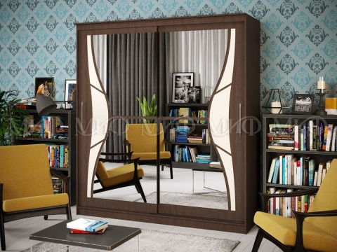 Шкаф-Купе Элвис-1 (Ш-1500/1700/2000 × В-2200 х Г-650 мм)/Разные Цвета