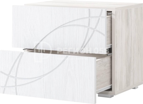 Спальный Гарнитур Каролина-10 МДФ Ясень Патина/Артвуд Светлый