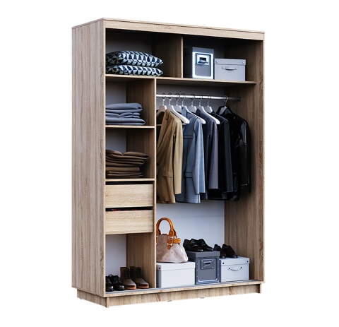 Спальный Гарнитур Санремо №1 Дуб Сонома Светлый/Ателье Темное